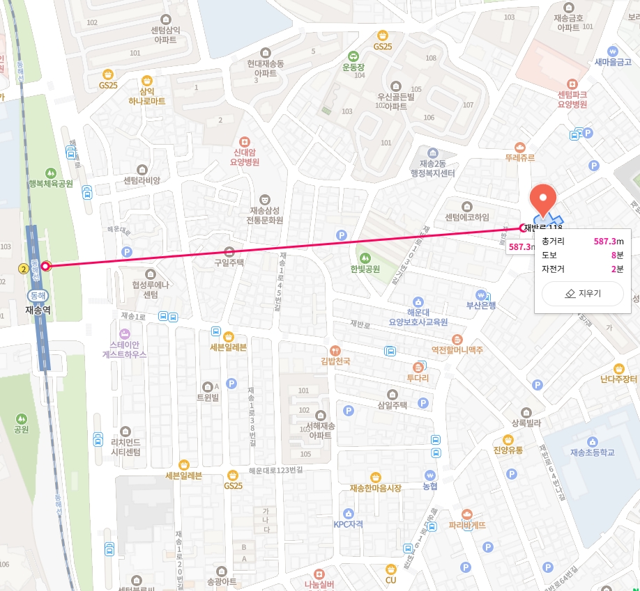 부산청소년상담교육센터 위치 지도